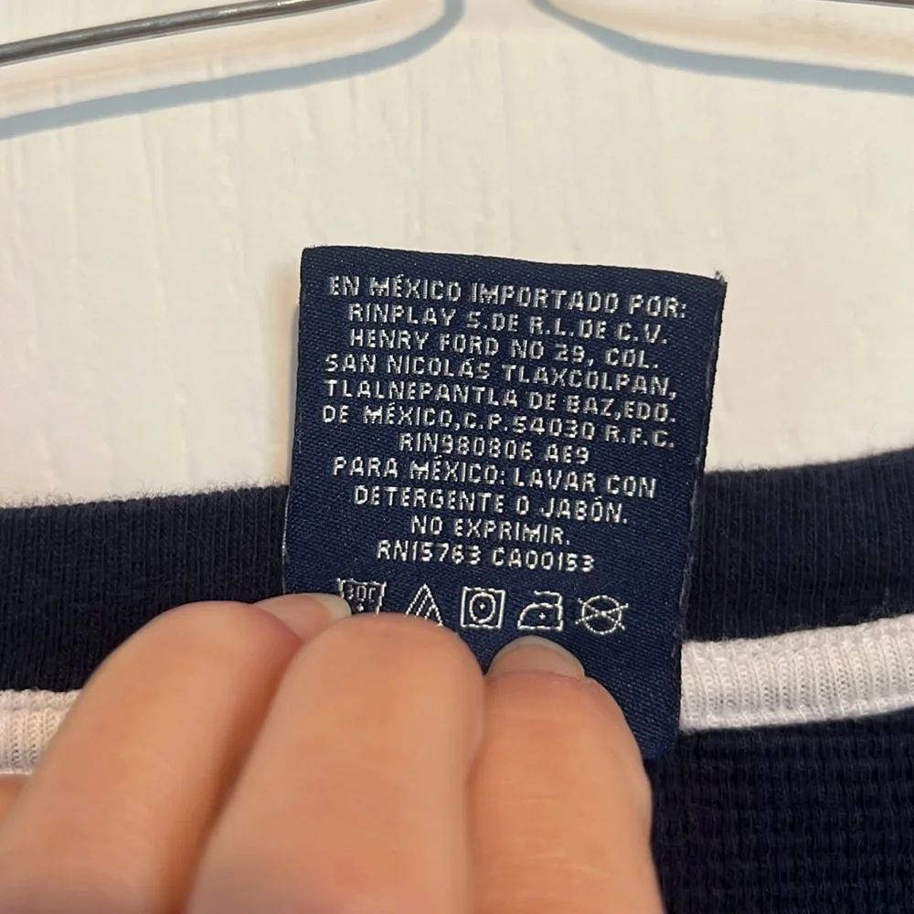 Polo Ralph Lauren Sleepwear Navy shirt Large long sleeve